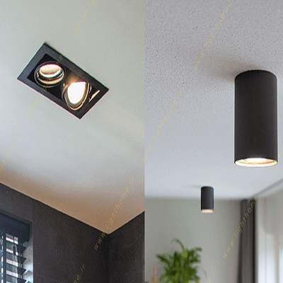 کدام نور، کدام سقف؟ راهنمای خرید چراغ سقفی روکار و توکار