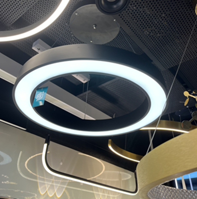 لوستر آویز مدرن مدل رینگ نچرال